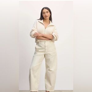 Everlane Utility Curve 14 Pants Bone White